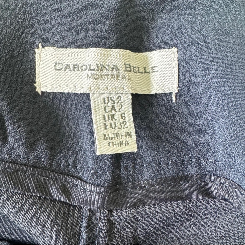 Carolina Belle Charcoal Fringe Pants | Size 2 | Boho Chic Statement Trousers - Picture 3 of 12